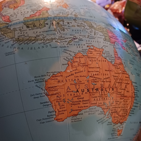 🌎Vintage Cram's Universal Terrestrial 🌎Large 16"×13"Globe,Nice Gift Item.🌎 - Picture 4 of 16